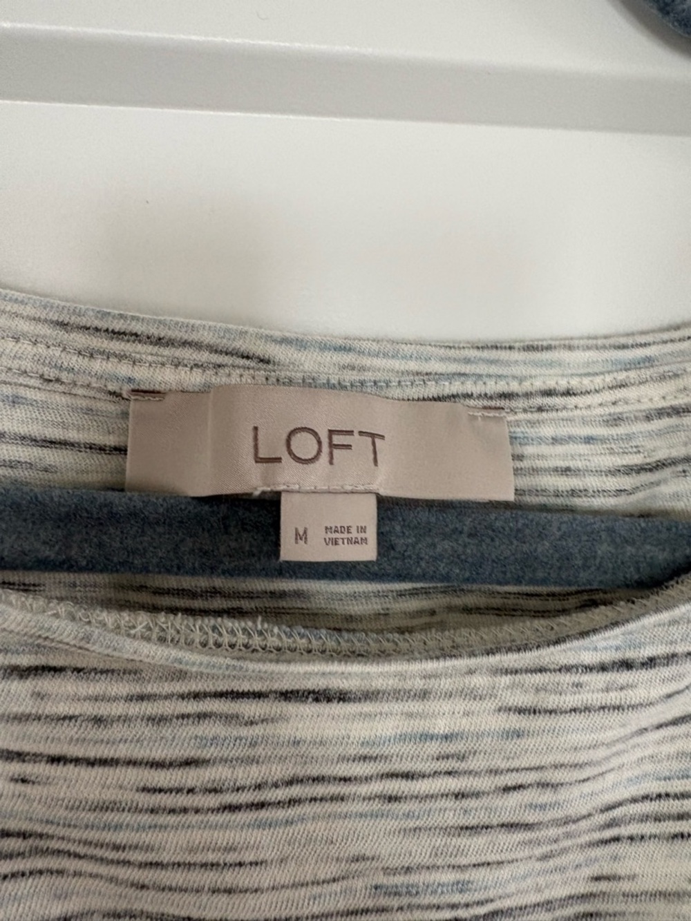 LOFT Light Heather Gray Ruffle Sleeve Tank - Picture 3 of 5